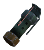 A typical flash bang grenade